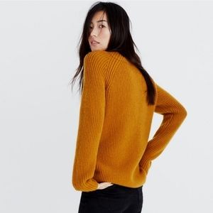 Madewell Northfield Mockneck Sweater in Goldenrod Yellow, S